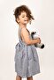 Girl's Linen Dress with Front Pockets - 2