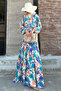 Women's Print Oversize Summer Viscose Dress - 5
