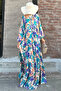 Women's Print Oversize Summer Viscose Dress - 7