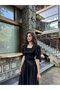 Black Satin Dream Dress - 4