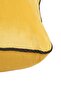 Throw Pillow Pillow Case with Black Piping on the Edge Yellow Color 50X30 - 3