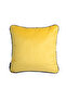 Throw Pillow Pillow Case with Black Piping on the Edge Yellow Color 50X30 - 2