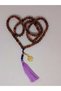 Tibetan Style Handmade Mala Necklace with Rudraksha Seed Purple Tassel Tree of Life Device 108 Pieces - 4