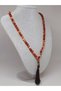 Carnelian Agate 108-Bead Tibetan Style Handmade Mala Necklace (51396)