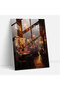 Beer-Inspired Glass Print - Beer, Cozy Atmosphere, People Enjoying Beer, Bar Scene