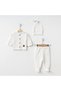 Newborn Baby Unisex Waffle 3-Piece Set with Gloves, Booties and Hat for Girls and Boys