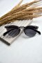 Unisex Women's and Men's UV400 Protected Oval Round Charcoal grey Gradient New Season Sunglasses