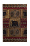 Multicolored Bear and Daisy Patterned Creative Modern Decorative Carpet 5300