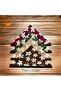 100% Cotton 4 Pieces Daisy Pattern Bandana Claret Red, Brown, Khaki, Milk Brown - 2