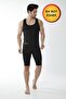 Unisex Sauna Strap Tank Top and Short Thermal Shorts Leggings 2-Piece Workout Sports Set - 6