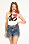 High Waist Whatsup Denim Shorts - Double Leg - 4