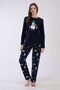 Women's Fleece Long Sleeve Pajama Set, 305001 - 2