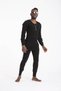 Men's Wool Black Thermal Tights| 2-Piece Wool Single Bottom Underwear