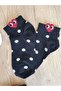 Women's Heart Smiling Face Emoji Short Booties Socks | 5 Pairs - 6