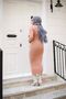 Women's Dress Hijab Clothing Turtleneck and Slim Fit Knitwear Pencil Dress - 2