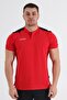 Muline Baby Collar Unisex T-Shirt Red - 2