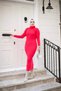 Women's Dress Hijab Clothing Turtleneck and Slim Fit Knitwear Pencil Dress - 7