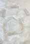 White Bridal Handkerchief Halay Handkerchief Elegant Water Stone Sequin Beaded Sequin Sequin - 3