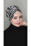 Women's Trendy Gathered Bone Glittery Black