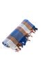Cotton Bath Beach Travel Towel Turkish Bath Peshtamal 80 X 180 cm Blue Turkish Bath Peshtamal - 2
