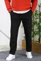 Men's Relaxed Fit Pique Fabric Trousers