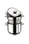 Spaghetti Steel Pot with Scalding Strainer 26X19 cm Steel with Lid - 2