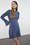 Indigo Mini Triko A-Line Formda Elbise TWOAW25EL00030