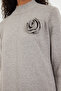Vizon Çiçek Detaylı Triko Elbise TCTAW25EB00049 - 4