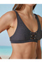 Glitter Window Detailed Bikini Top - 5