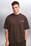 Colombia Men's 2-Piece Comfort Fit, Relaxed Cut, Embroidered, Non-Fleece Brown Tracksuit - 2