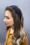 Navy Blue Asian Crystal Bridal Hair Accessory - 3