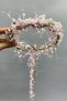Cream Colored Crystal Bridal Crown - With Pearls and Straw - 2