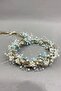 Wedding Bridal Crown with Crystal, Cream Pearl and Wicker Bridal Crown - 4