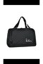 Sports Hand Luggage with Hanger Large Size Waterproof Handbag Black - 2