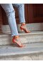 Women's Orange Single Strip Shoes - 2