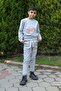 Ya-ko Kids Dinosaur Printed Boys' Bottom-Top Tracksuit Set - 2