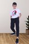 Oversize Ataturk Print Various Boys-Girls Short Sleeve Bottom-Top Set - 5