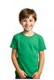 3-Piece Plain Unisex Kids Short Sleeve Green-White-Grey T-Shirt - 4