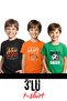 UNISEXS 3-PIECE CHILD PRINTED BASIC SHORT SLEEVE T-SHIRT