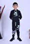 X Printed Hooded Boys' Top and Bottom Tracksuit Set - 2