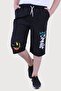 BOY'S SMILING EMOJİ PRINT DETAILED CAPRY-SHORTS