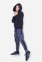Flat Kangaroo Pocket Hooded Cargo Pocket Boy's Bottom-Top Set - 4