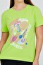 Neon Green Front Printed Basic - 2
