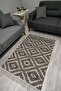 Cotton Series Gray Tones Authentic Triangle Pattern Decorative Woven Base Rug
