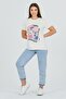 Ecru Front Printed Basic