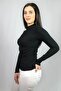 Black Camisole Baby Overlock Detailed Blouse - 3