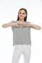 White Striped Padded Basic - 2