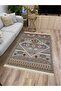 Cotton Series Antique Motif Antique Authentic Pattern Decorative Woven Base Rug - 5