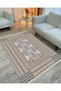 Cotton Series Greek Motif Antique Antique Authentic Pattern Decorative Woven Base Rug - 2
