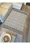 Cotton Kilim 14 Gray Floor Striped Patterned Decorative Washable Woven Base Rug - 2